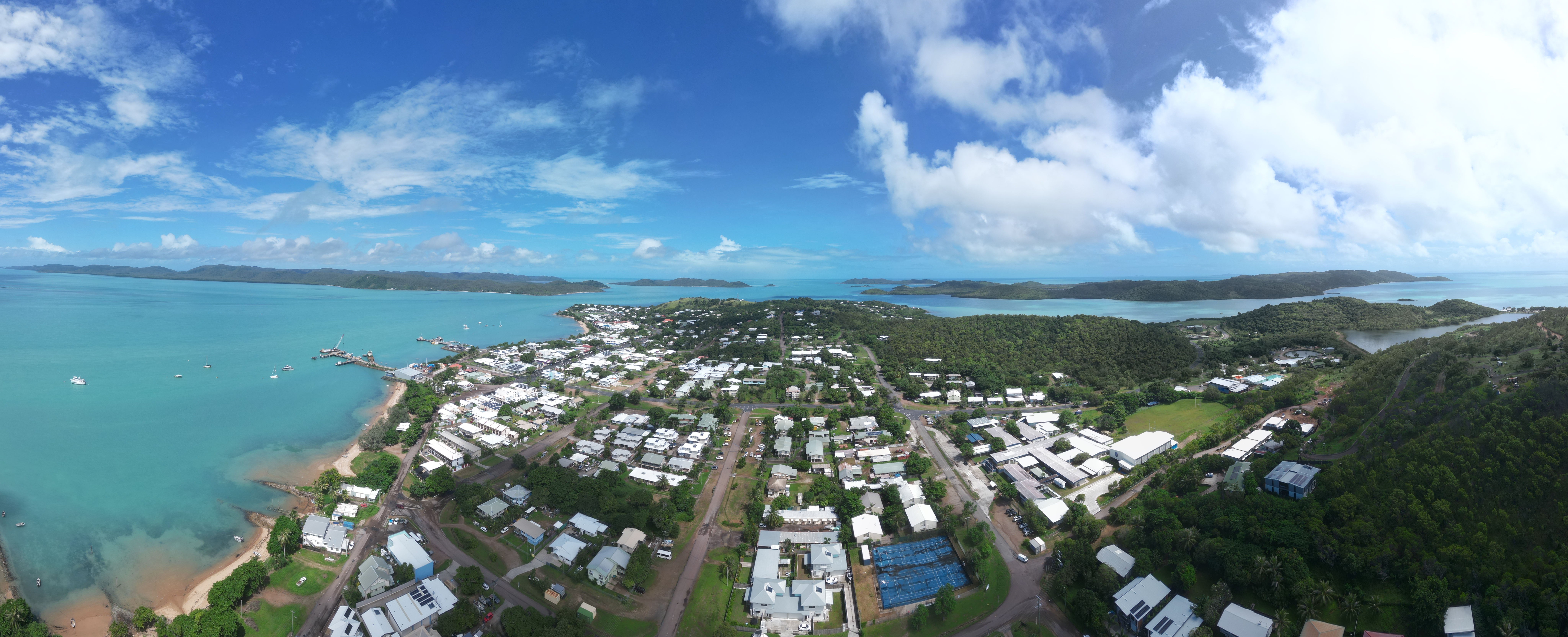 A shot of 5 different islands